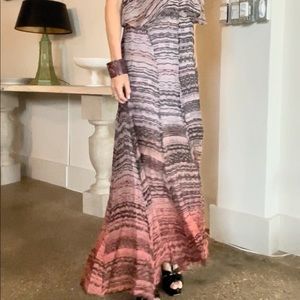 Gypsy 05 Sleeveless Maxi silk dress XS